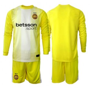 Inter Milan Goalkeeper Replica Away Stadium Kit for Kids 2025-26 Long Sleeve (+ pants)